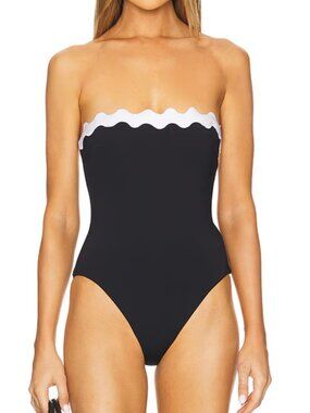 NWT Seafolly Ric Rac One Piece in Black size 4